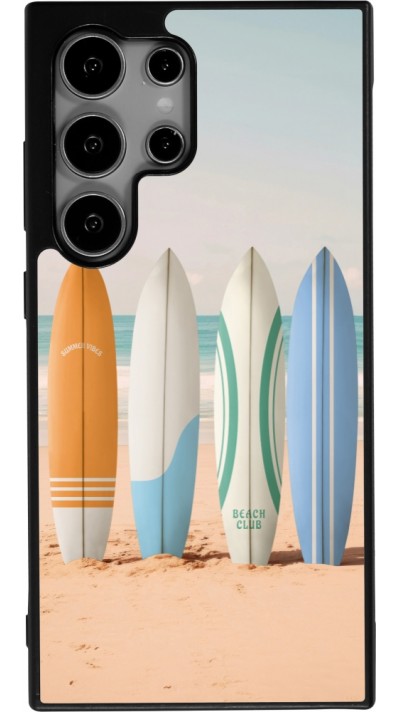 Coque Samsung Galaxy S25 Ultra - Silicone rigide noir Summer surfboard 2025