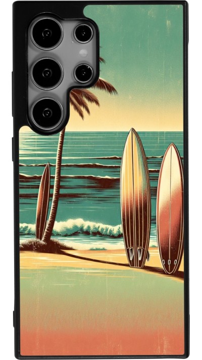 Samsung Galaxy S25 Ultra Case Hülle - Silikon schwarz Surf Paradise