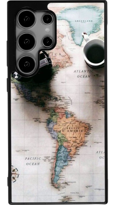 Samsung Galaxy S25 Ultra Case Hülle - Silikon schwarz Travel 01