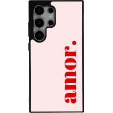 Samsung Galaxy S25 Ultra Case Hülle - Silikon schwarz Valentine 2024 amor