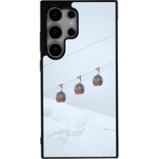 Samsung Galaxy S25 Ultra Case Hülle - Silikon schwarz Winter 22 ski lift