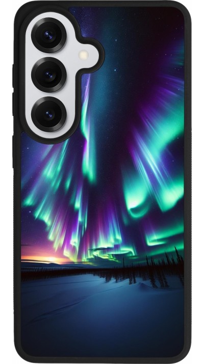 Samsung Galaxy S26 Case Hülle - Silikon schwarz Funkelndes Nordlicht