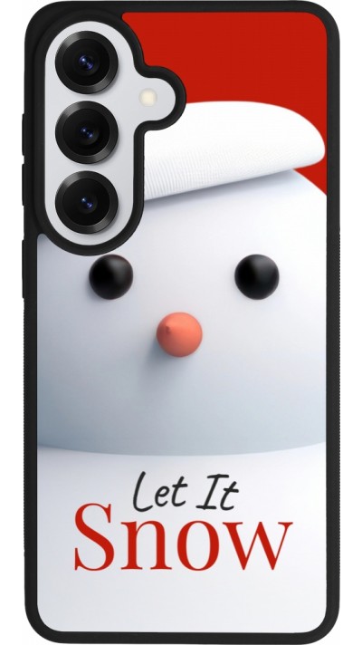 Samsung Galaxy S26 Case Hülle - Silikon schwarz Christmas 25 Xmas Snowman