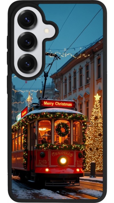 Samsung Galaxy S26 Case Hülle - Silikon schwarz Christmas 25 Xmas Train