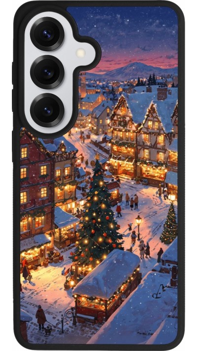 Samsung Galaxy S26 Case Hülle - Silikon schwarz Christmas 25 Xmas Village