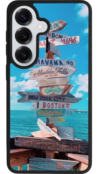 Samsung Galaxy S26 Case Hülle - Silikon schwarz Cool Cities Directions