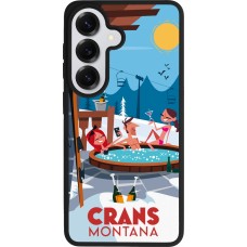 Samsung Galaxy S26 Case Hülle - Silikon schwarz Crans-Montana Mountain Jacuzzi