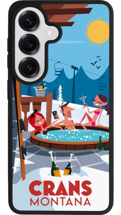 Samsung Galaxy S26 Case Hülle - Silikon schwarz Crans-Montana Mountain Jacuzzi