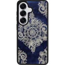 Samsung Galaxy S26 Case Hülle - Silikon schwarz Cream Flower Moroccan