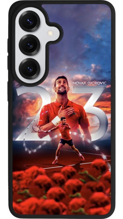 Samsung Galaxy S26 Case Hülle - Silikon schwarz Djokovic 23 Grand Slam