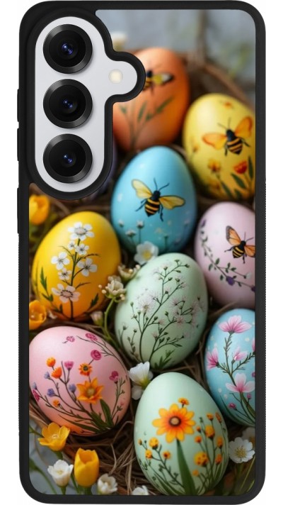 Samsung Galaxy S26 Case Hülle - Silikon schwarz Easter 2026 Eggs with bees