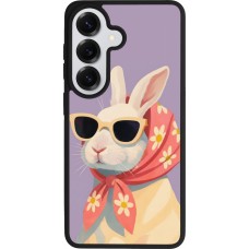 Samsung Galaxy S26 Case Hülle - Silikon schwarz Easter 2026 Rabbit with scarf