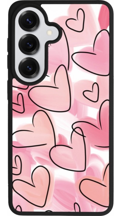 Coque Samsung Galaxy S26 - Silicone rigide noir Easter 2023 pink hearts