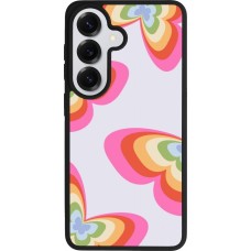 Coque Samsung Galaxy S26 - Silicone rigide noir Easter 2024 rainbow butterflies