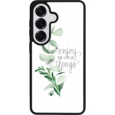 Samsung Galaxy S26 Case Hülle - Silikon schwarz Enjoy the little things