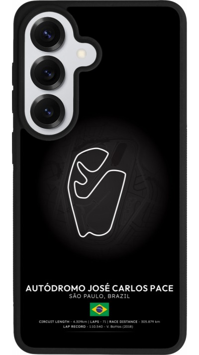 Coque Samsung Galaxy S26 - Silicone rigide noir F1 Track 2025 Brazil