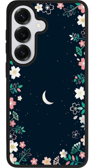 Coque Samsung Galaxy S26 - Silicone rigide noir Flowers space
