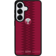 Coque Samsung Galaxy S26 - Silicone rigide noir Maillot de football Qatar 2026 personnalisable