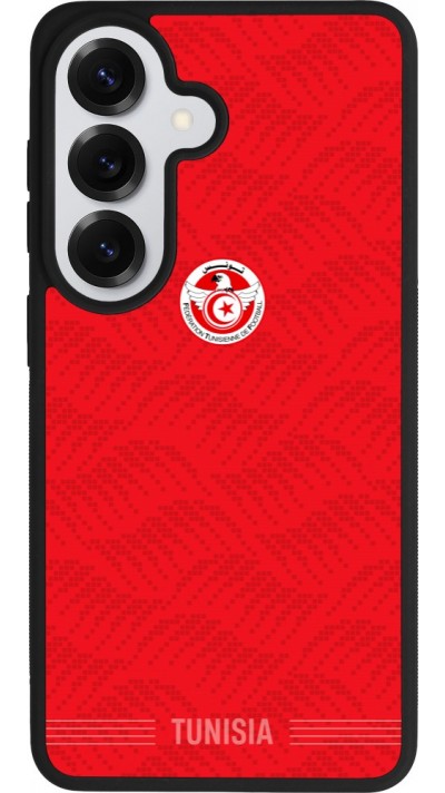 Coque Samsung Galaxy S26 - Silicone rigide noir Maillot de football Tunisie 2026 personnalisable