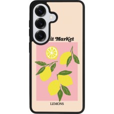 Coque Samsung Galaxy S26 - Silicone rigide noir Fruit market lemons 2026