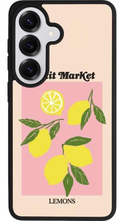 Coque Samsung Galaxy S26 - Silicone rigide noir Fruit market lemons 2026