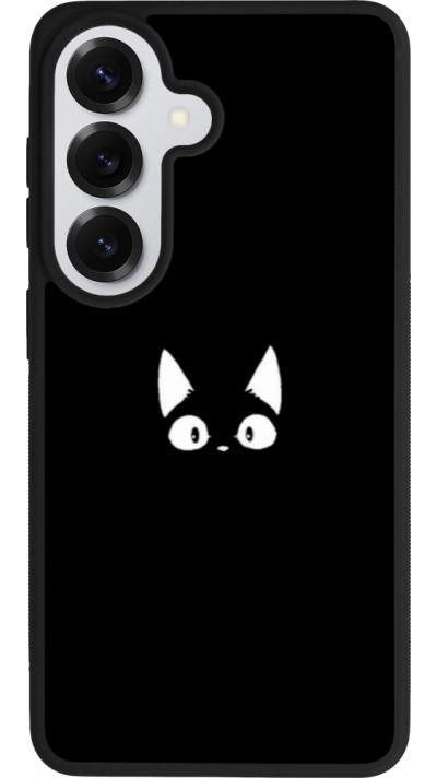 Coque Samsung Galaxy S26 - Silicone rigide noir Funny cat on black