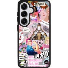 Samsung Galaxy S26 Case Hülle - Silikon schwarz Girl Power Collage