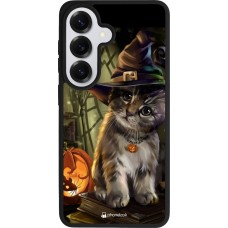 Coque Samsung Galaxy S26 - Silicone rigide noir Halloween 21 Witch cat