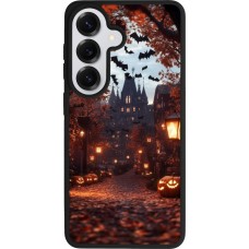 Coque Samsung Galaxy S26 - Silicone rigide noir Halloween 2025 Haunted house