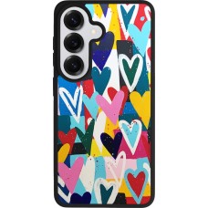 Coque Samsung Galaxy S26 - Silicone rigide noir Joyful Hearts