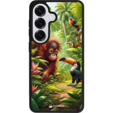 Samsung Galaxy S26 Case Hülle - Silikon schwarz Tropischer Dschungel Tayrona