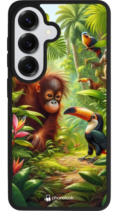 Samsung Galaxy S26 Case Hülle - Silikon schwarz Tropischer Dschungel Tayrona
