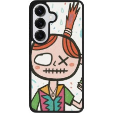 Coque Samsung Galaxy S26 - Silicone rigide noir Little Girl Sketch