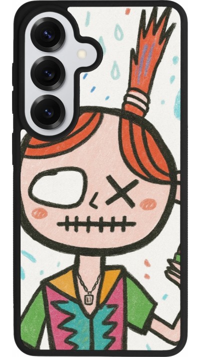 Coque Samsung Galaxy S26 - Silicone rigide noir Little Girl Sketch
