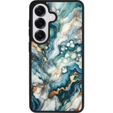 Samsung Galaxy S26 Case Hülle - Silikon schwarz Grüner Blauer Goldener Marmor