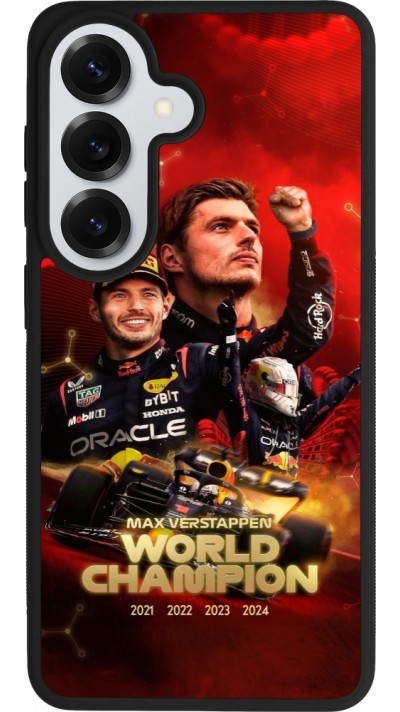 Coque Samsung Galaxy S26 - Silicone rigide noir Max Verstappen Champion 2023