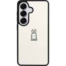 Coque Samsung Galaxy S26 - Silicone rigide noir Minimal bunny cutie
