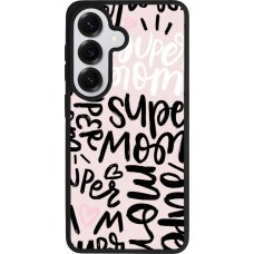 Coque Samsung Galaxy S26 - Silicone rigide noir Mom 2024 Super mom