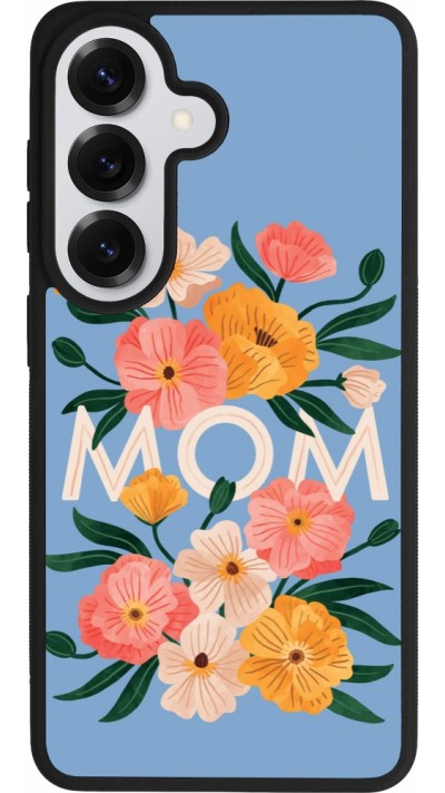 Samsung Galaxy S26 Case Hülle - Silikon schwarz Mom 2026 Flowers
