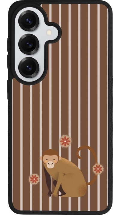 Samsung Galaxy S26 Case Hülle - Silikon schwarz Monkey with stripes