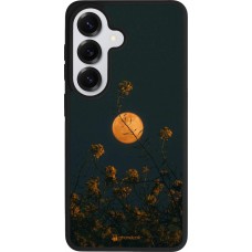 Coque Samsung Galaxy S26 - Silicone rigide noir Moon Flowers