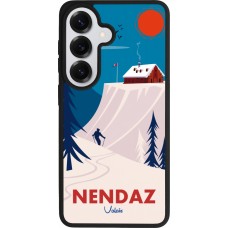 Coque Samsung Galaxy S26 - Silicone rigide noir Nendaz Cabane Ski