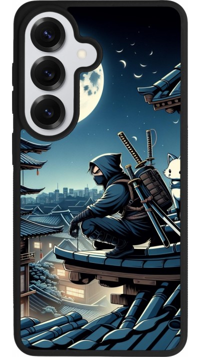Samsung Galaxy S26 Case Hülle - Silikon schwarz Ninja unter dem Mond