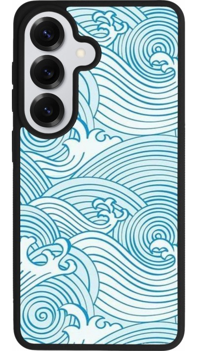 Samsung Galaxy S26 Case Hülle - Silikon schwarz Ocean Waves