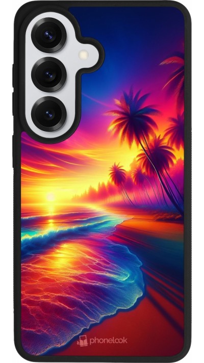 Samsung Galaxy S26 Case Hülle - Silikon schwarz Strand Sonnenuntergang auffällig