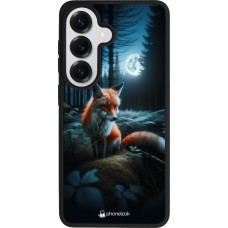 Samsung Galaxy S26 Case Hülle - Silikon schwarz Fuchs Mond Wald