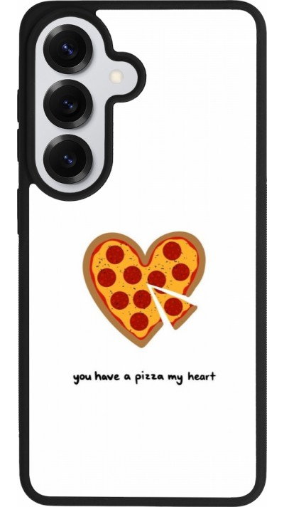 Samsung Galaxy S26 Case Hülle - Silikon schwarz Saint Valentines Day 26 You have my pizza heart