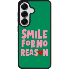 Samsung Galaxy S26 Case Hülle - Silikon schwarz Smile for no reason 2026