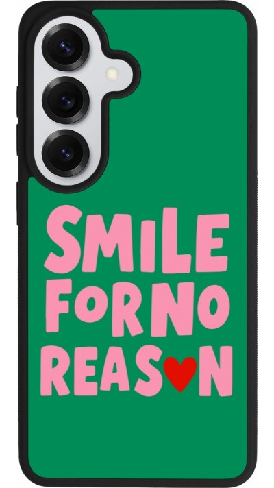 Samsung Galaxy S26 Case Hülle - Silikon schwarz Smile for no reason 2026