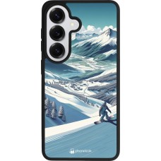 Samsung Galaxy S26 Case Hülle - Silikon schwarz Snowboarder Berg